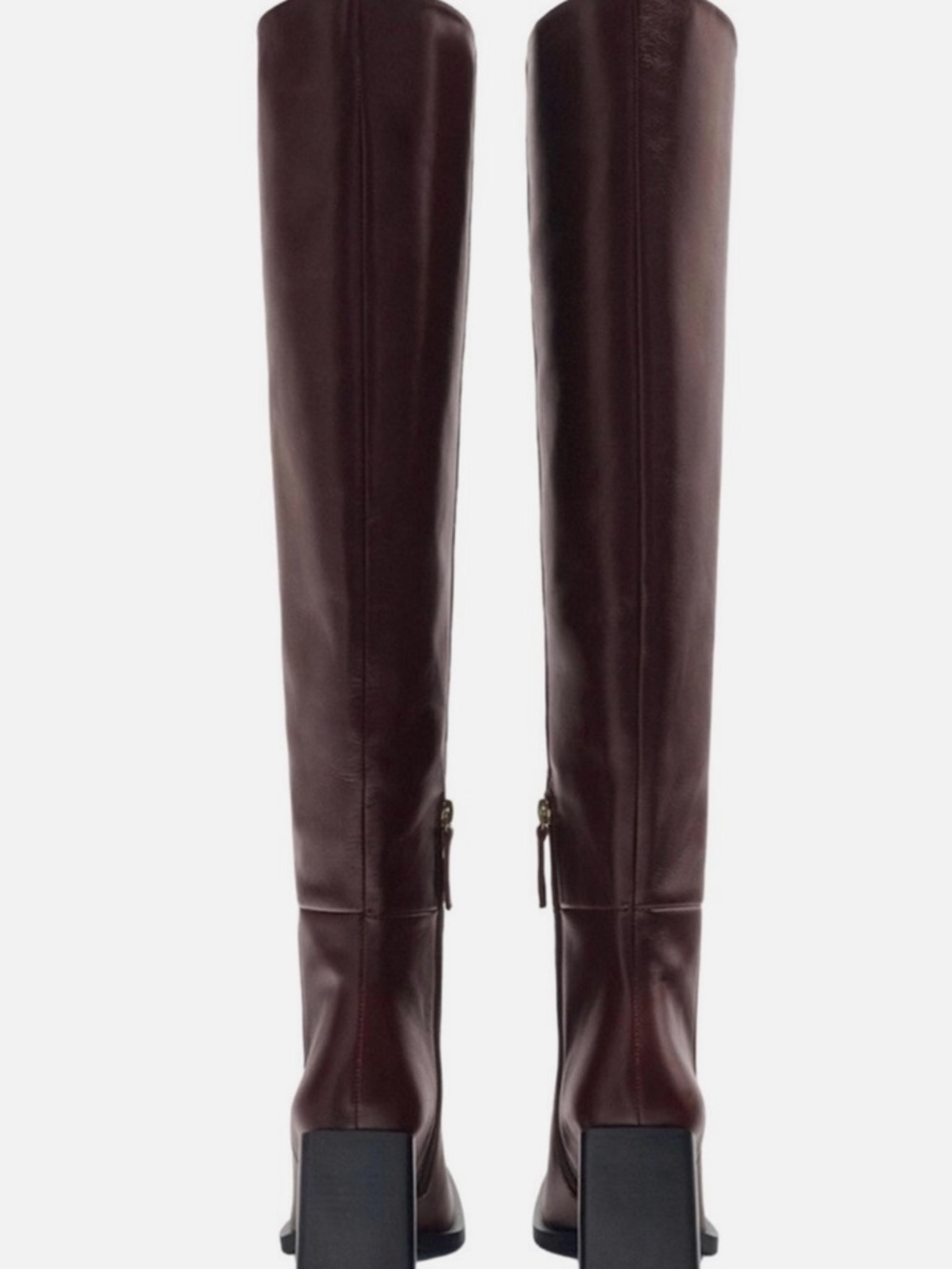 ZARA leather knee-high boots - Picture 2 of 4